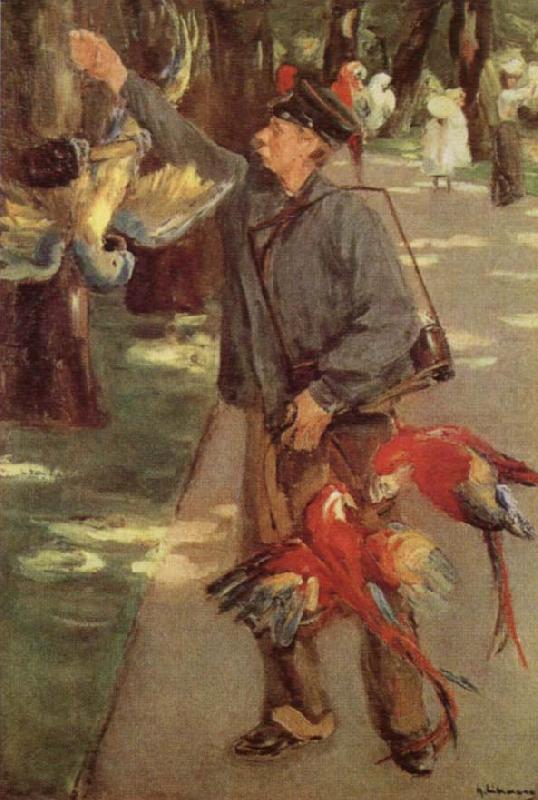 Man with Parrots, Max Liebermann